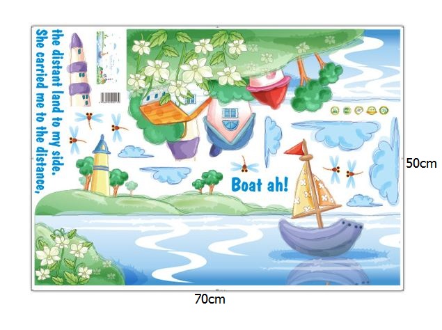 Decal chiếc thuyền cổ tích